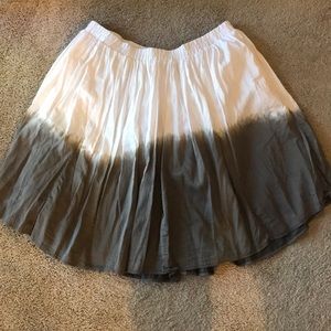 Lane Bryant Pleated (Wrinkle) Tie-Dye Skirt
